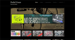 Desktop Screenshot of pedalcraze.com