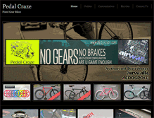 Tablet Screenshot of pedalcraze.com